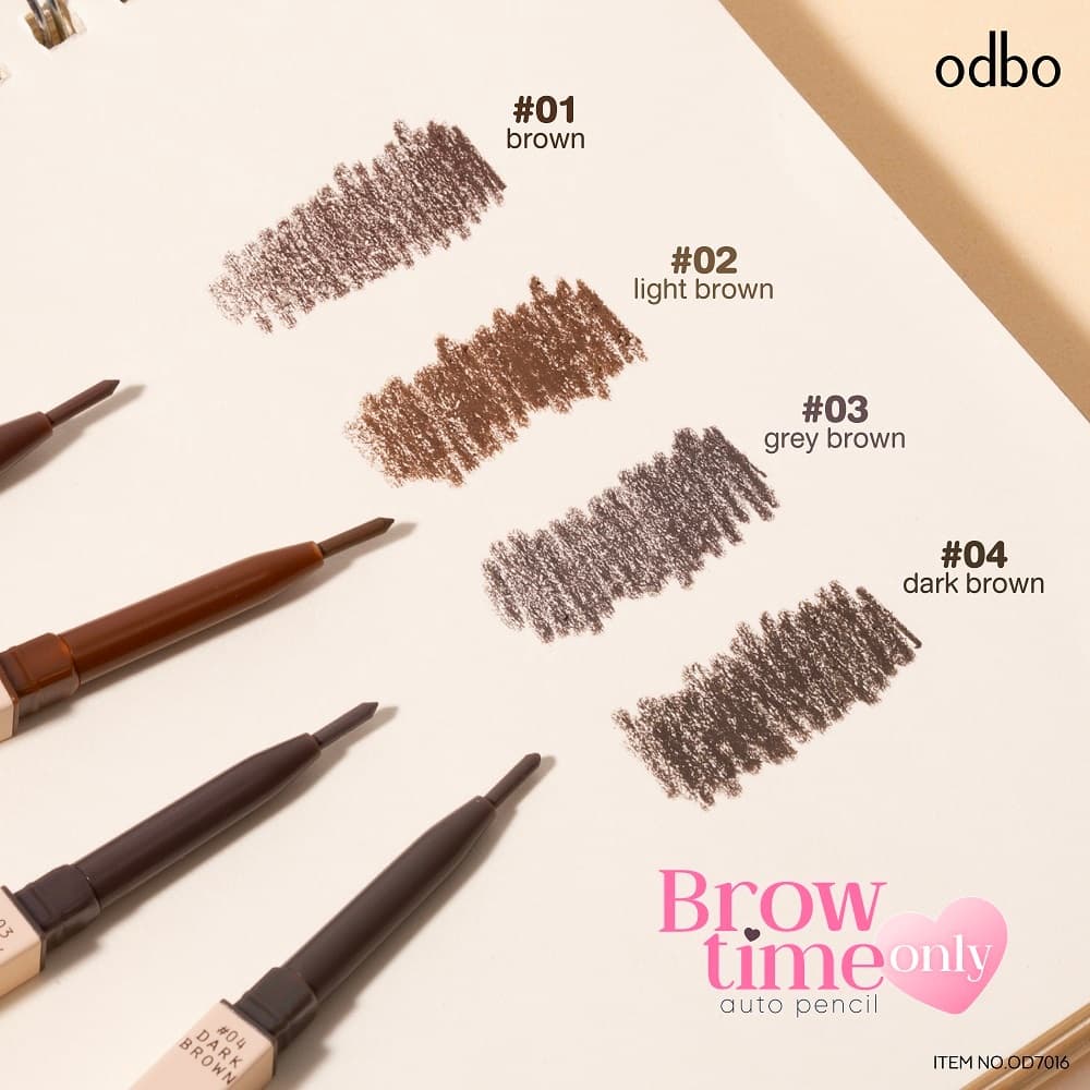 ODBO BROW TIME ONLY AUTO PENCIL OD7016 #ดินสอเขียนคิ้วหัวเรียวเล็ก 1.5mm รูปที่ 3