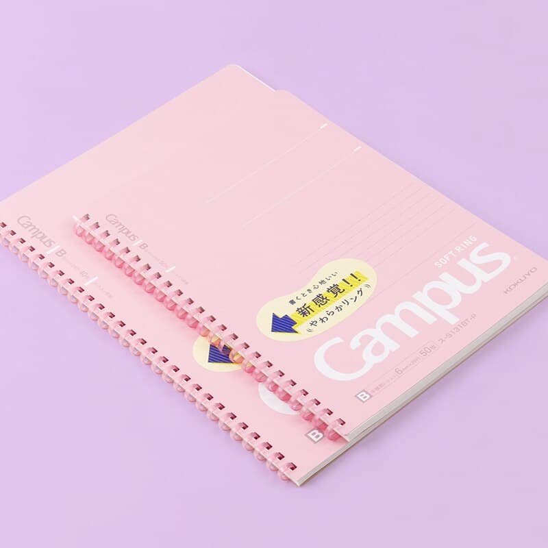 KOKUYO Campus สมุดโน้ต SOFT RING สมุดสันห่วงนิ่ม ขนาด A5 และ B5 สมุดบันทึกลิขสิทธิ์แท้จากญี่ปุ่น สีพาสเทล รูปที่ 4