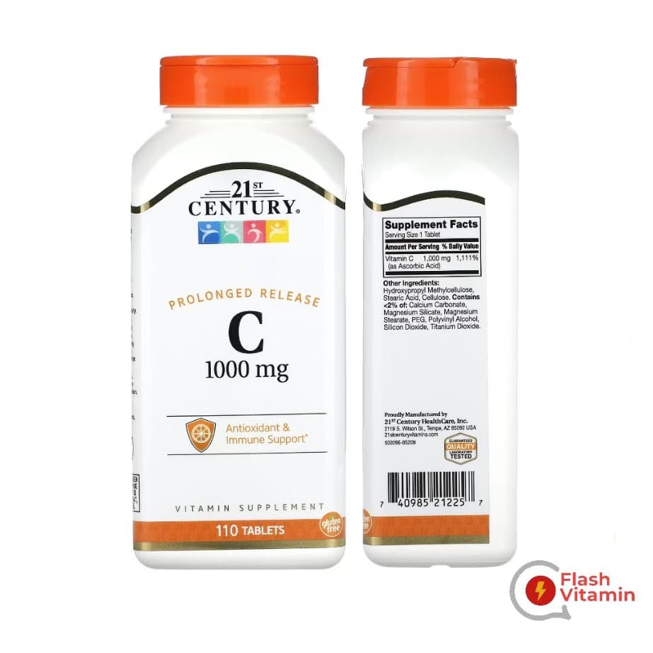 ขวดเล็ก / ใหญ่ 21st Century Vitamin C 500 / 1,000 mg - วิตามิน ซี เสริมภูมิต้านทาน รูปที่ 6