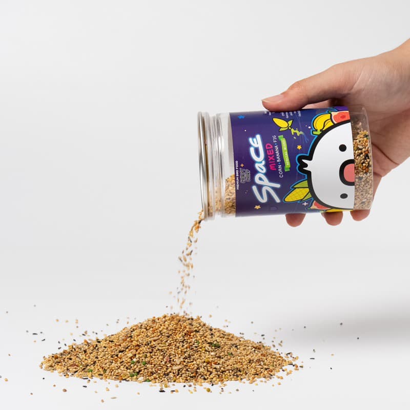อาหารนกเชิร์พปี้เชิร์พ ChirpyChirp ธัญพืชผสมผลไม้ FREEZE Dry สูตร Space mixed! อาหารนกแก้ว อาหารนก ธัญพืชรวม รูปที่ 2