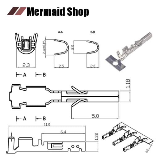 MX3.0 ปลั๊ก 2-24 ช่อง PCI-E Connector Terminal Crimp Pin Plug 5557 รูปที่ 4