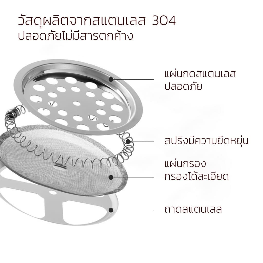 Alechaung เหยือกชงกาแฟสด กาชงกาแฟแบบกด ที่ชงกาแฟ French Press 350/600/800/1000ml ชงกาแฟ ชงชาได้ รูปที่ 6