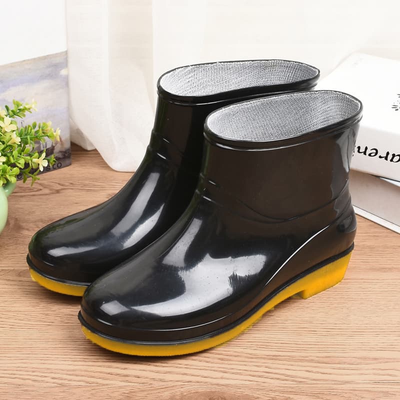 Luckkyshoes สินค้าใหม่ รองเท้าบูทแฟชั่น เหมาะสำหรับงานหน้าฝน กันน้ำได้อย่างดี ถึงจะเลอะแค่ไหนก็ทำความสะอาดง่ายอย รูปที่ 7