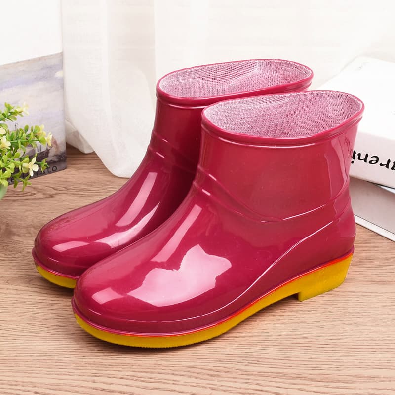 Luckkyshoes สินค้าใหม่ รองเท้าบูทแฟชั่น เหมาะสำหรับงานหน้าฝน กันน้ำได้อย่างดี ถึงจะเลอะแค่ไหนก็ทำความสะอาดง่ายอย รูปที่ 8