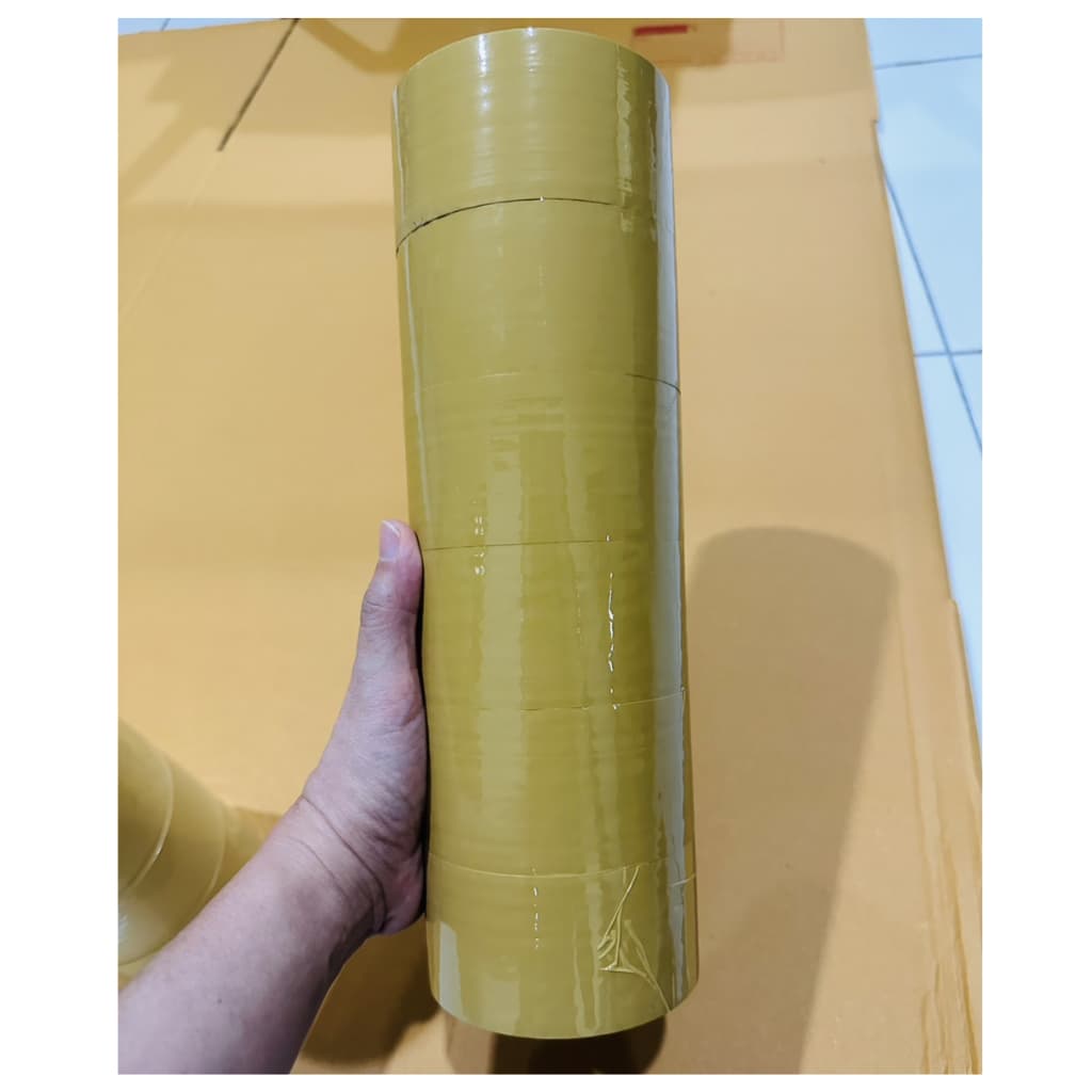6 ม้วน เทปยาว100 หลาเต็ม กว้าง 2 นิ้ว หนา 42ไมครอน เทปปิดกล่อง Tape opp รูปที่ 2