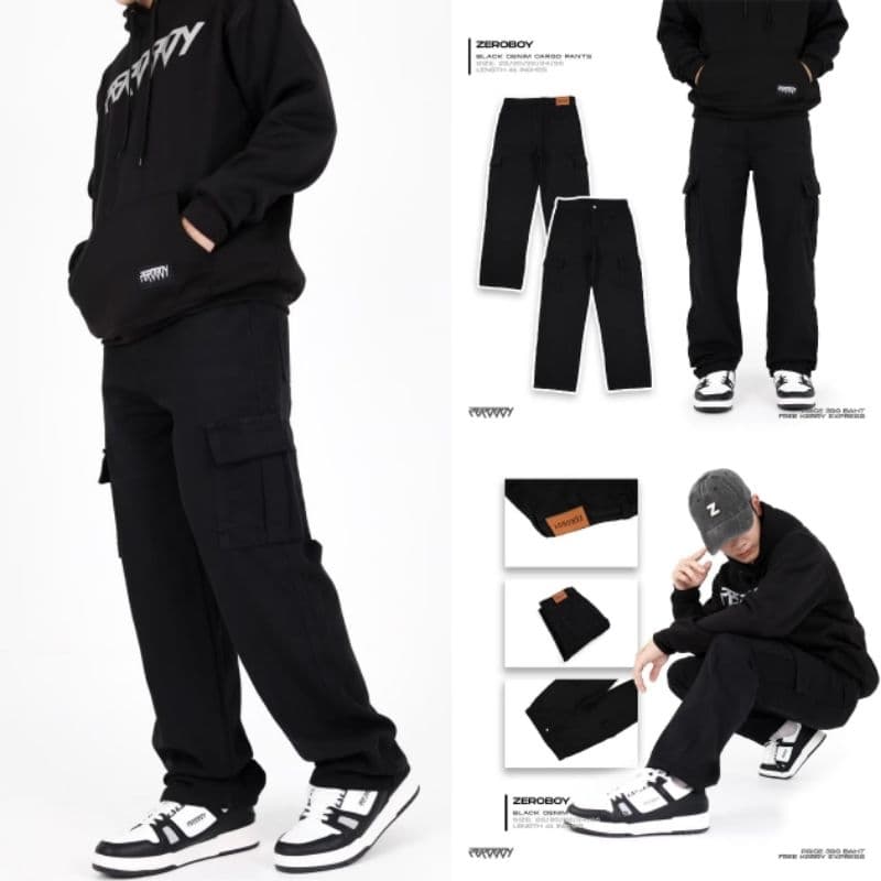 ZEROBOY - DENIM CARGO PANT " ยีนส์คาร์โก้ " รูปที่ 4