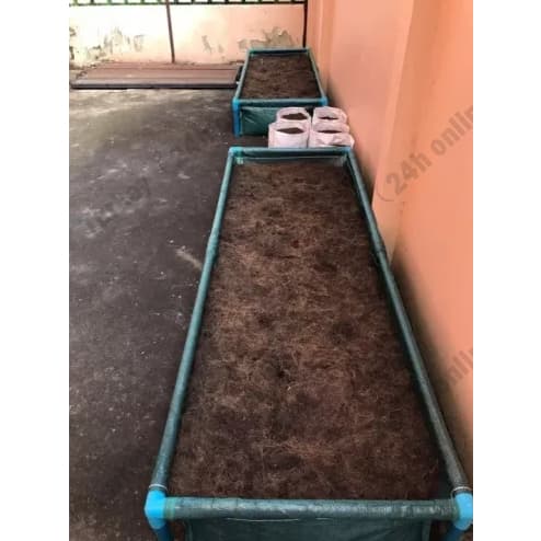 กระบะปลูกผัก​ ​ขนาด​ 60x200x30 cm.​ กะบะเพาะปลูก แปลงผักเพาะปลูก รูปที่ 8