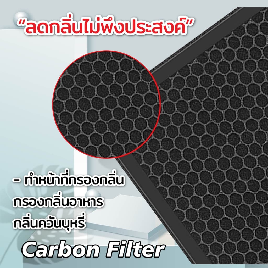 แผ่นกรองสำหรับHATARI เครื่องฟอกอากาศ ฮาตาริ HT-AP12 / AP12R1 ไส้กรอง RAP-1201 Hepa Carbon Filter รูปที่ 4