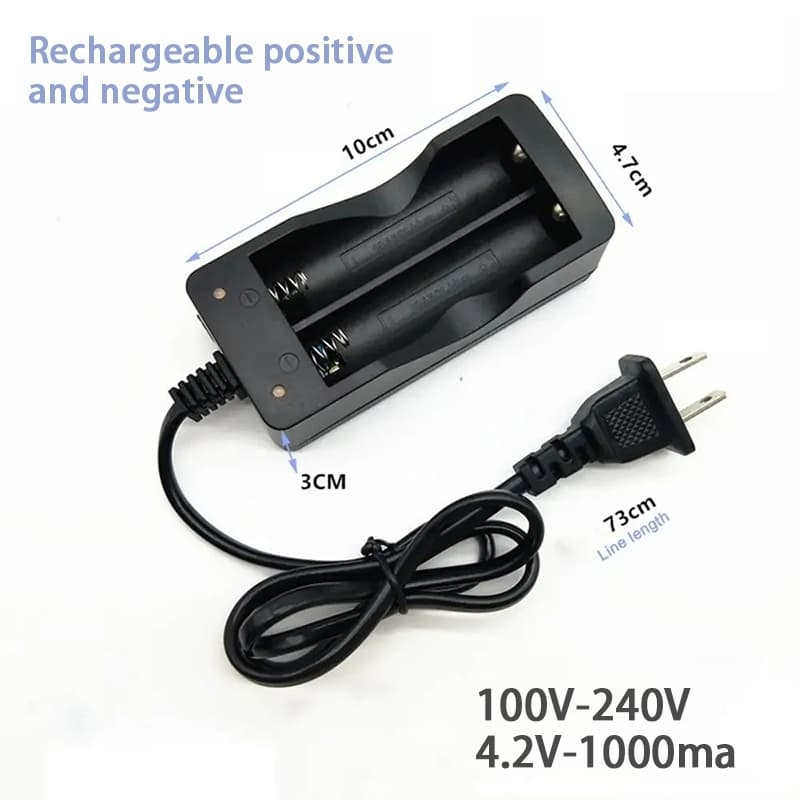 ถ่านชาร์จ ที่ชาร์จแบตเตอรี่ 4.2V 18650 แบบ2ก้อน รูปที่ 3