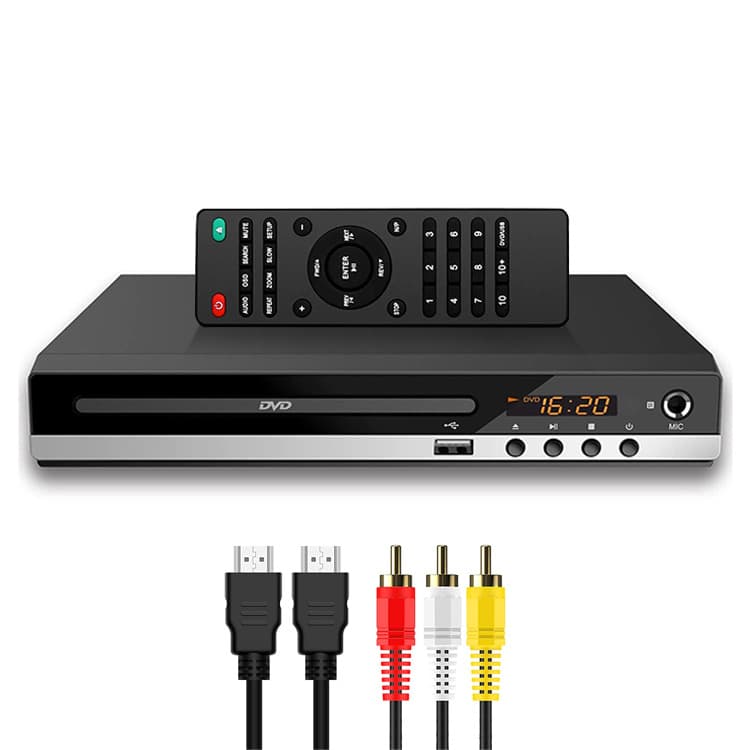 เครื่องเล่น DVD/VCD/CD/USB 5.1 Player พร้อมสาย HDMI และขั้วต่อไมโครโฟน เครื่องเล่นแผ่นวีซีดี รูปที่ 8