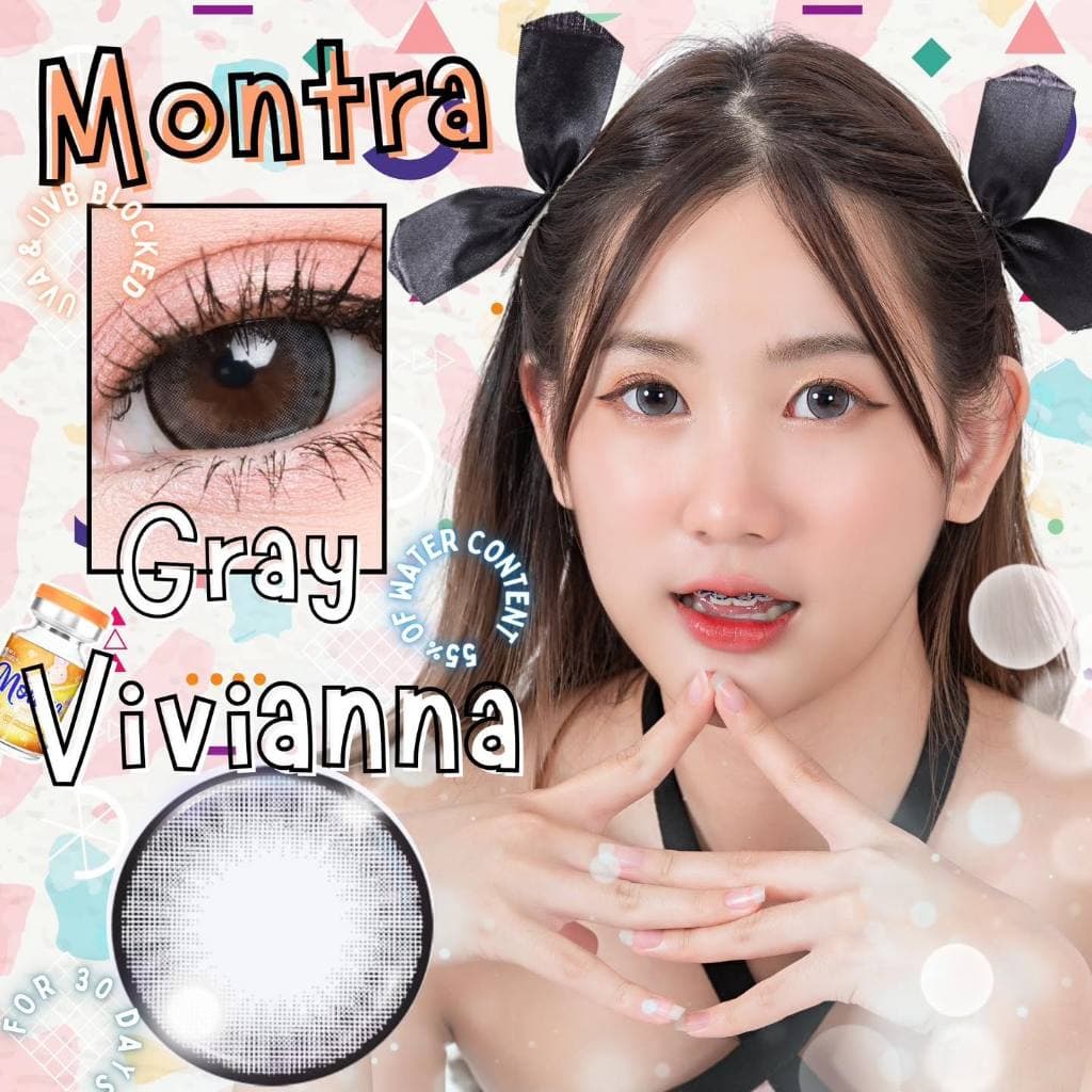 คอนแทคเลนส์Vivianna Brown / Gray / Black ขนาดบิ๊กอาย รูปที่ 5