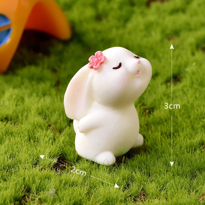 A001 ตุ๊กตาจิ๋ว ตุ๊กตุ่นจิ๋ว ชุดกระต่ายกับแครอท สำหรับตกแต่งสวนถาด แต่งสวนจิ๋ว แต่งบ้าน แต่งเค้ก ของขวัญ รูปที่ 6