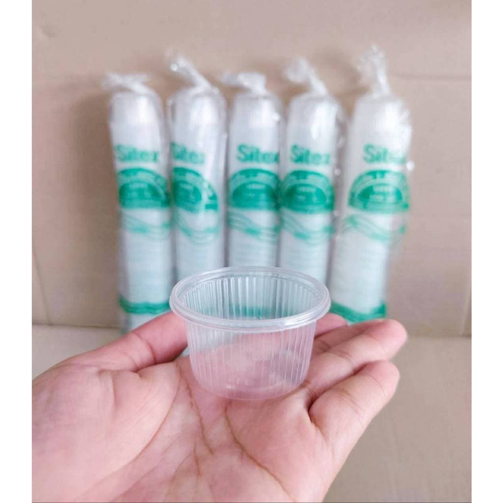 ถ้วยน้ำจิ้ม 1 ออนซ์ PP ใส แพคละ 100 ใบ ยี่ห้อSITEX รูปที่ 2