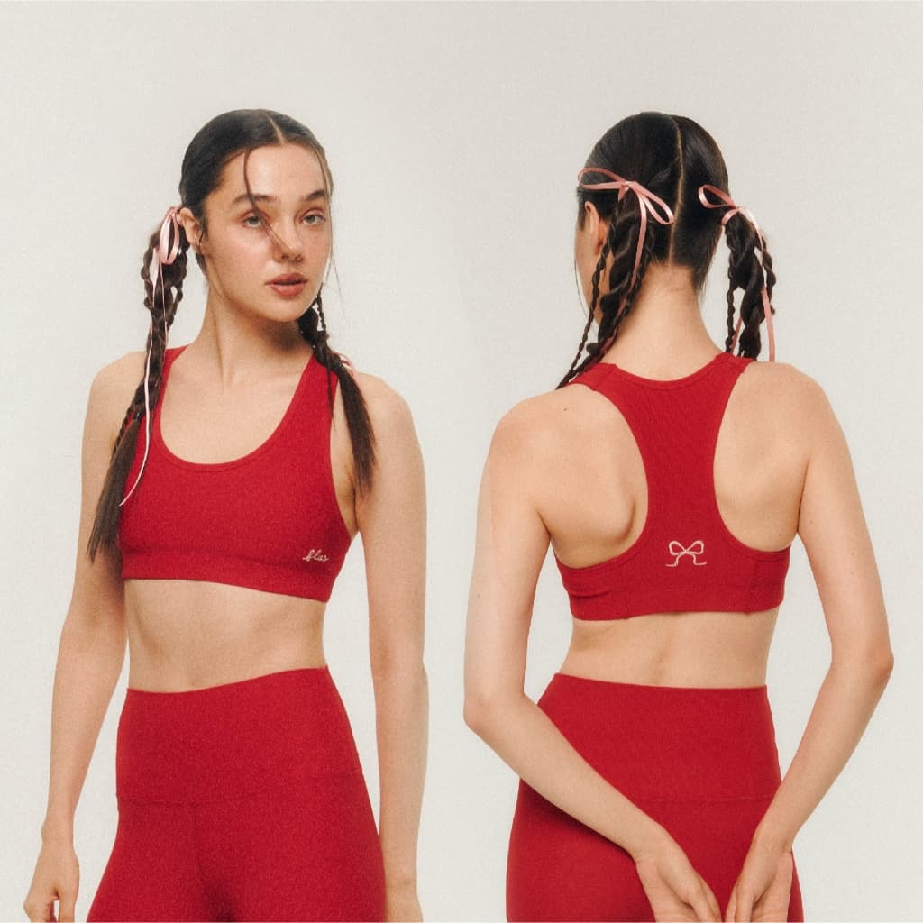 Jolly Ribbed Sports Bra - The Flos Club รูปที่ 1
