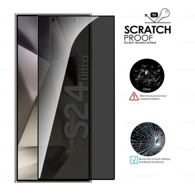 ฟิล์มกระจก Samsung S26 Ultra/S26 Plus/S26/S24 Ultra/S25 Ultra/S25/S25 Plus/S24 Plus/S24 กระจกกันมอง สแกนนิ้วได้ รูปที่ 4