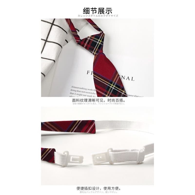 | เนคไทสำเร็จรูปลายสก็อต/เนคไทลายทาง necktie ขอใบกำกับภาษี รูปที่ 9