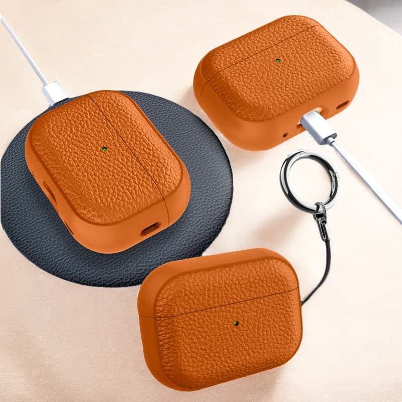 เคส AirPods 4 และ AirPods Pro 3 Case TPU ลายหนัง สำหรับ AirPods 4 / 4ANC / 3 / 2 / 1 / Pro / Pro2 รูปที่ 2