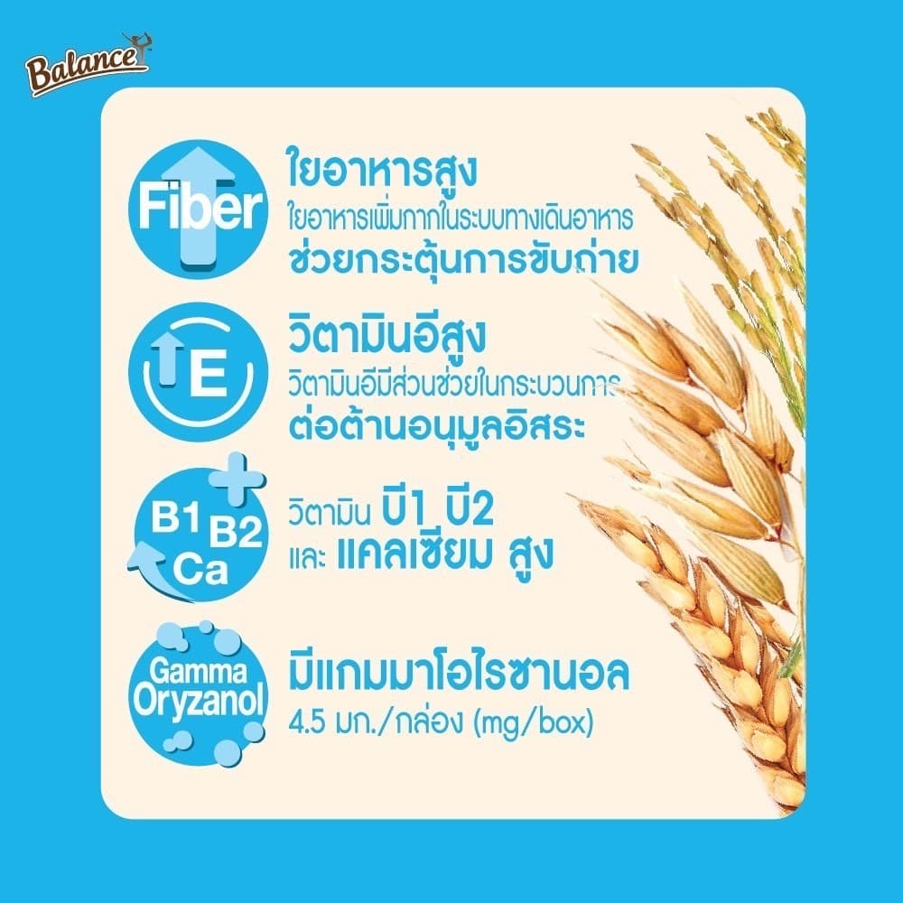 Balance ซีเรียลดริ๊งค์ นมธัญพืช รสจืด ไม่เติมน้ำตาล ขนาด 180 ml. แพ้นมวัวทานได้ ไฟเบ รูปที่ 8