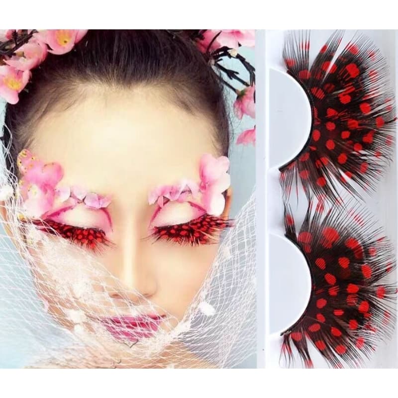 B3/0ขนตาขนนก3D หลากสี ใส่ปาร์ตี้ สวยเซ็กซี่ เริ่ดสุดพลัง ในไทย กดสั่งได้เลยจ้า รูปที่ 3