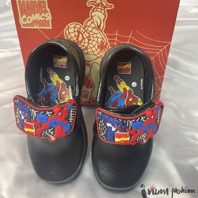 NFshoes รองเท้านักเรียนเด็ก อนุบาลชาย Chappy SP-18/SP-22 สไปเดอร์แมน Spiderman มีไฟ ผ้าใบเด็ก รุ่นใหม่ ไซส์25-35 W/H รูปที่ 5