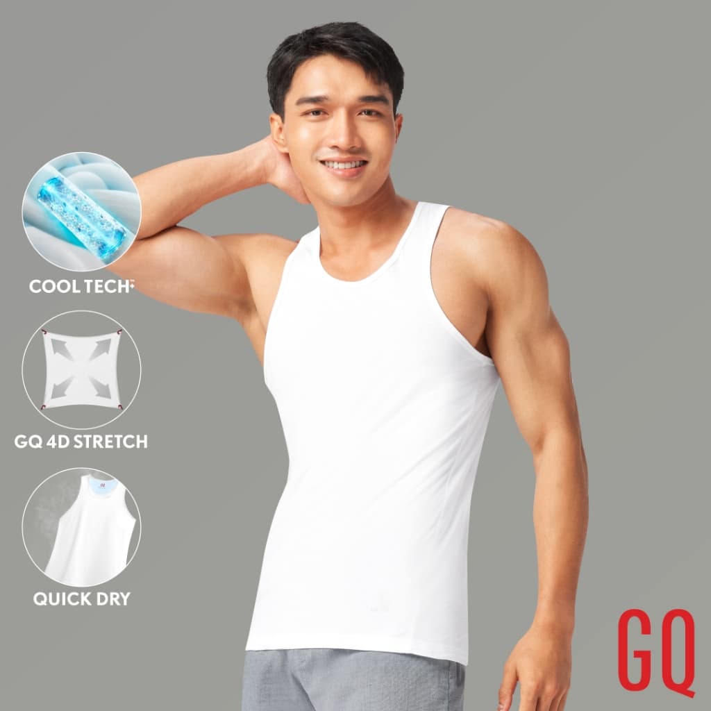 GQ Innerwear - Cool Tech™+ Tank Top เสื้อกล้ามทับใน ผ้าเย็นทั้งผืน สูงสุด 2 องศา รูปที่ 1
