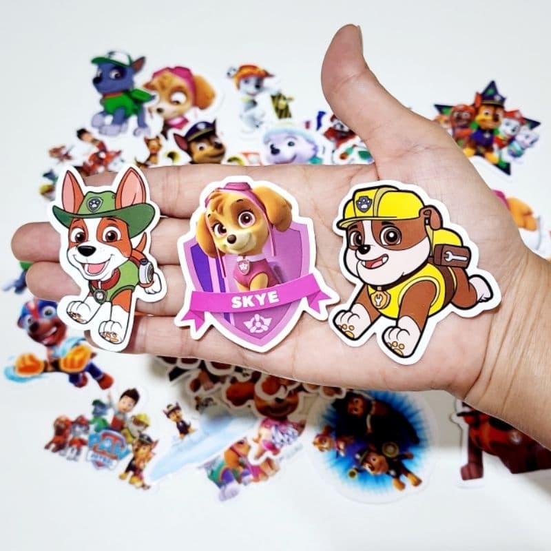 สติ๊กเกอร์ Paw Patrol พอล พาโทรล ติดแน่น กันน้ำ ติดขวดน้ำ ของเล่น sticker รูปที่ 5
