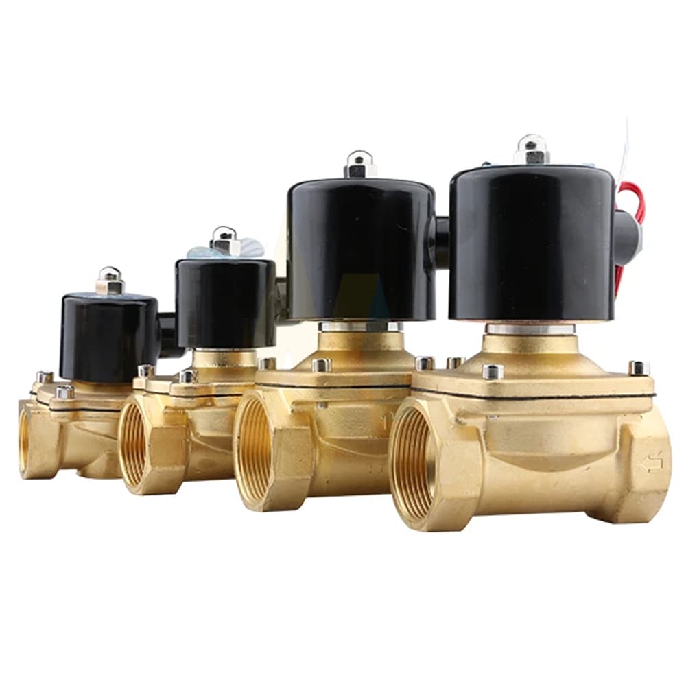 วาล์วโซลินอยด์ วาล์วไฟฟ้า วาล์วน้ำ ทองเหลือง แบบปกติปิด 12V 24V 220VAC Solenoid valve รูปที่ 7