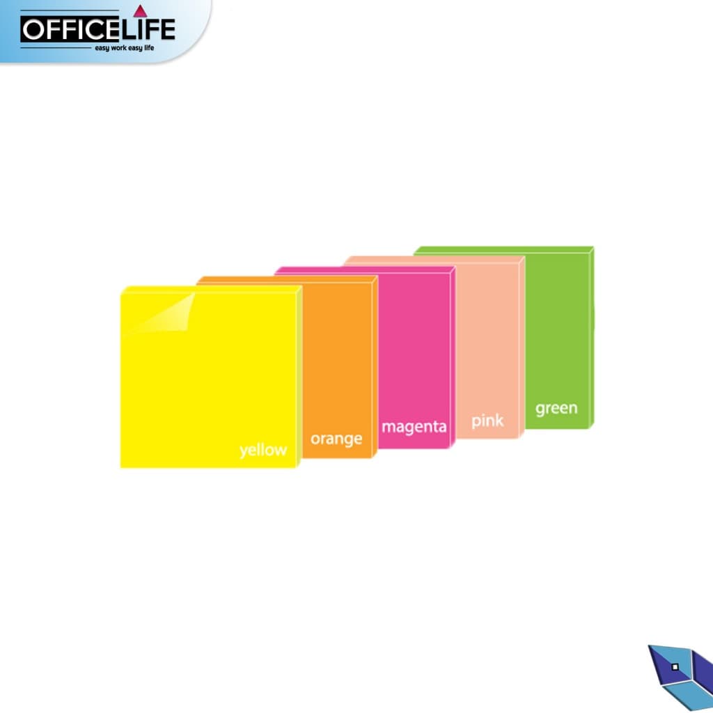 e-file กระดาษสติ๊กโน๊ต สติ๊กโน๊ต Sticky Note รุ่น CSN14 5 สี รูปที่ 3