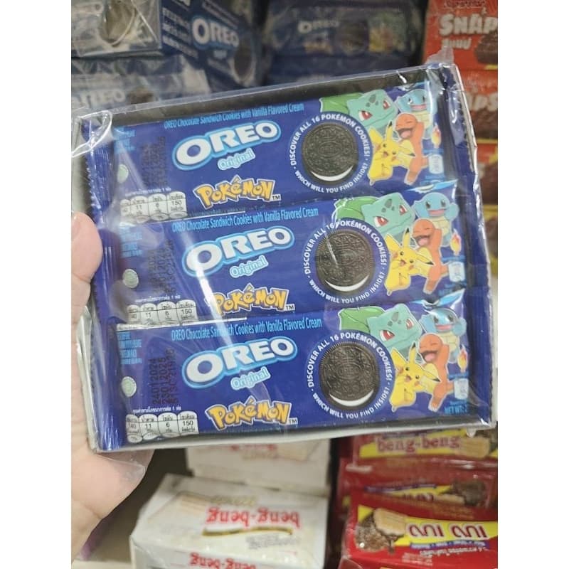ขายยกแพ็คOREO โอรีโอ โอรีโอ้คุกกี้แซนวิชสอดไส้ครีม ขนาด 28.5 กรัม. แพค 12 ห่อ รูปที่ 3