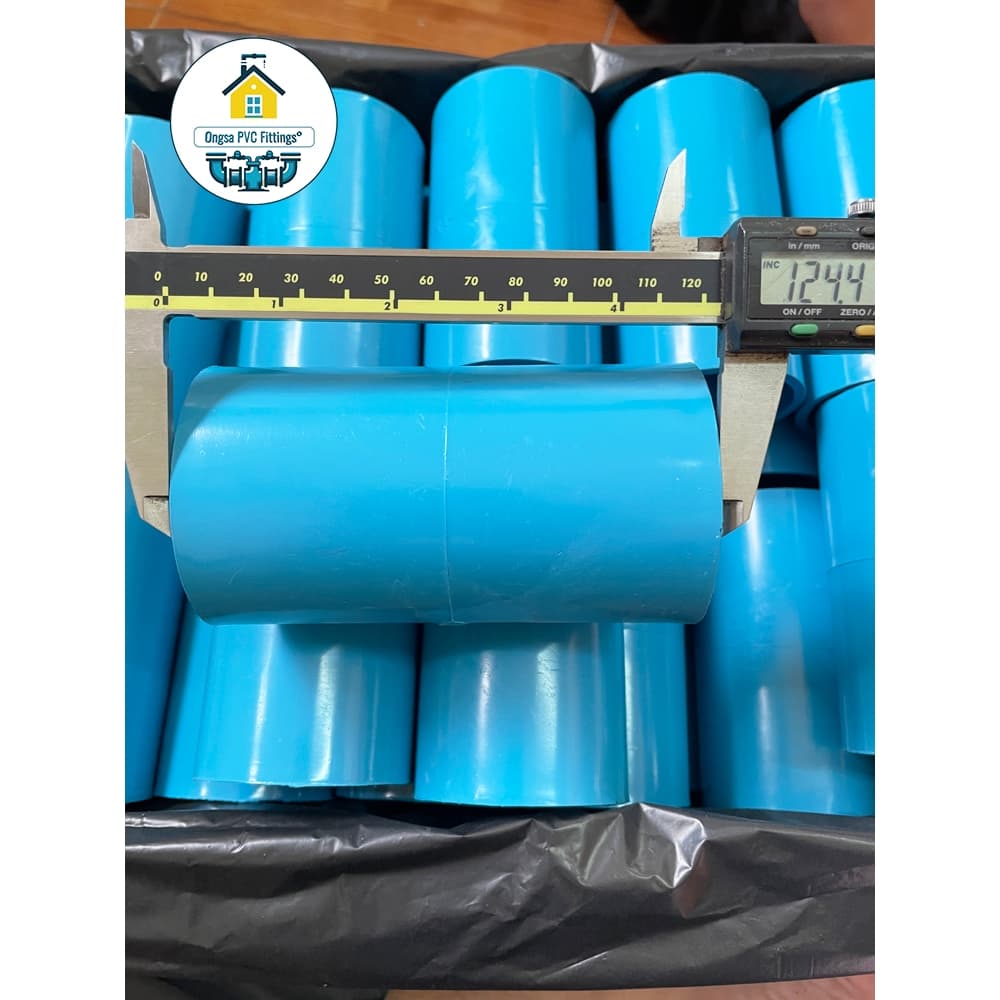 PVC ต่อตรงหนา ขนาด 2 นิ้ว ใช้สวมท่อ PVC ฟ้า มาตรฐานทั่วไป ราคาโรงงานผลิตมาเอง รูปที่ 5