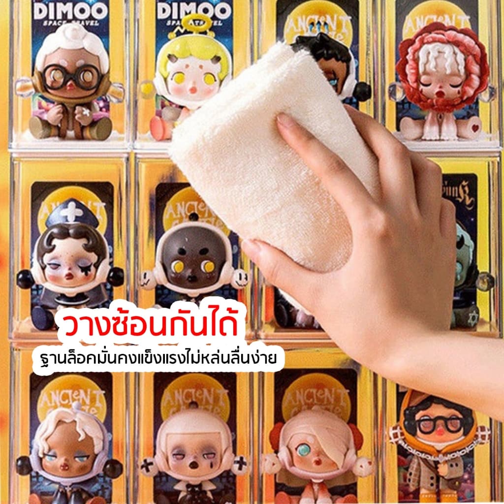 กล่องใส่โมเดล กล่องอคริลิค ชั้นวางโมเดล อคริลิค กล่องใส่ตุ๊กตา กล่องอะคริลิค ใส่ตุ๊กตากันฝุ่นวางซ้อนกันได้ รุ่นS/M รูปที่ 3