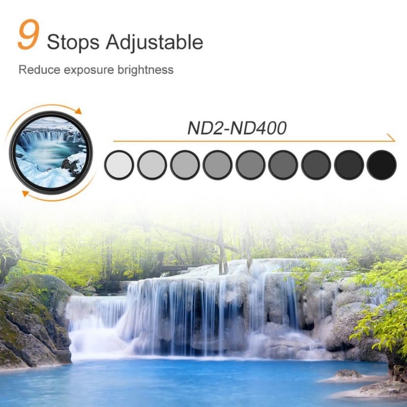 K&F B-Series Variable Fader ND2-ND400 Filter ประกันศูนย์ไทย 2 ปี รูปที่ 3