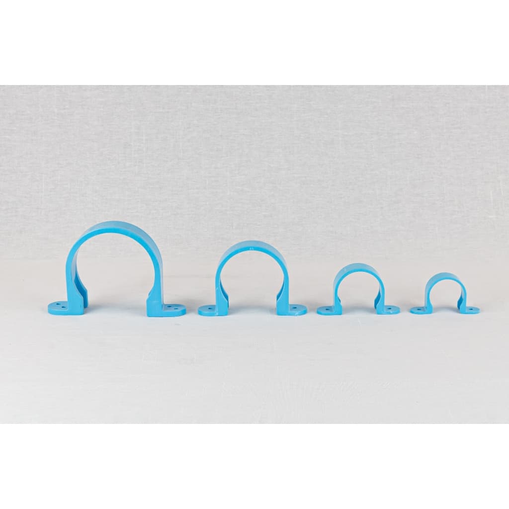 กิ๊บจับท่อPVC ขนาด 1-1/2”, 2”, 3”, 4” กิ๊บตัวยู ที่ล็อคท่อ ตัวยึดท่อ แคลมป์ยึดท่อ ตรา นัมเบอร์วัน รูปที่ 2