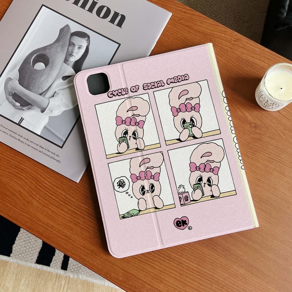 24 ชั่วโมงเคสป้องกัน iPad estherbunny-HEART Gen12 นุ่ม Air8พร้อมถาดใส่ปากกา เคสไอแพดgen11 Air7 AIR6 รูปที่ 7