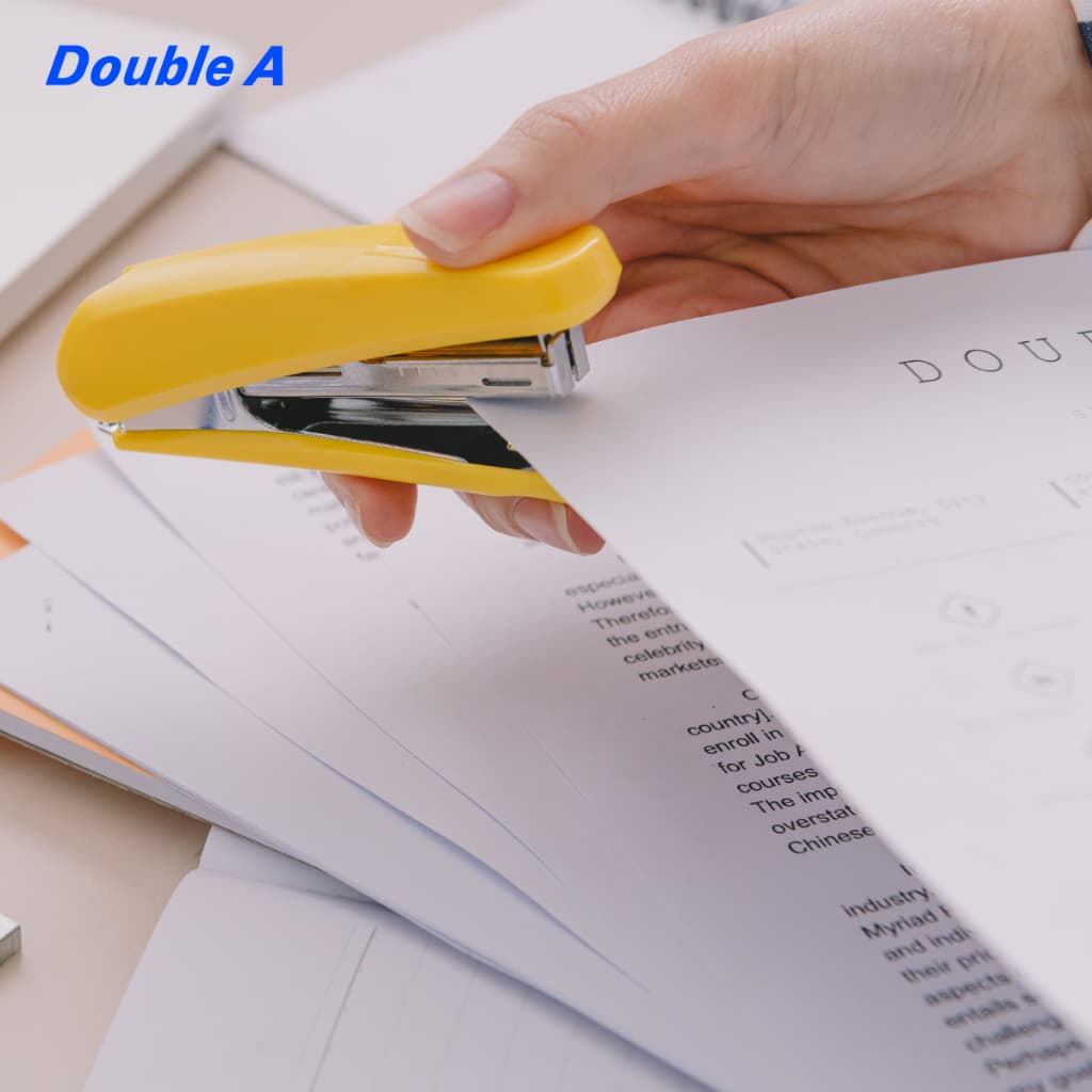 Double A เครื่องเย็บกระดาษ เบอร์ 10 คละสี จำหน่าย 1 ชิ้น รูปที่ 4