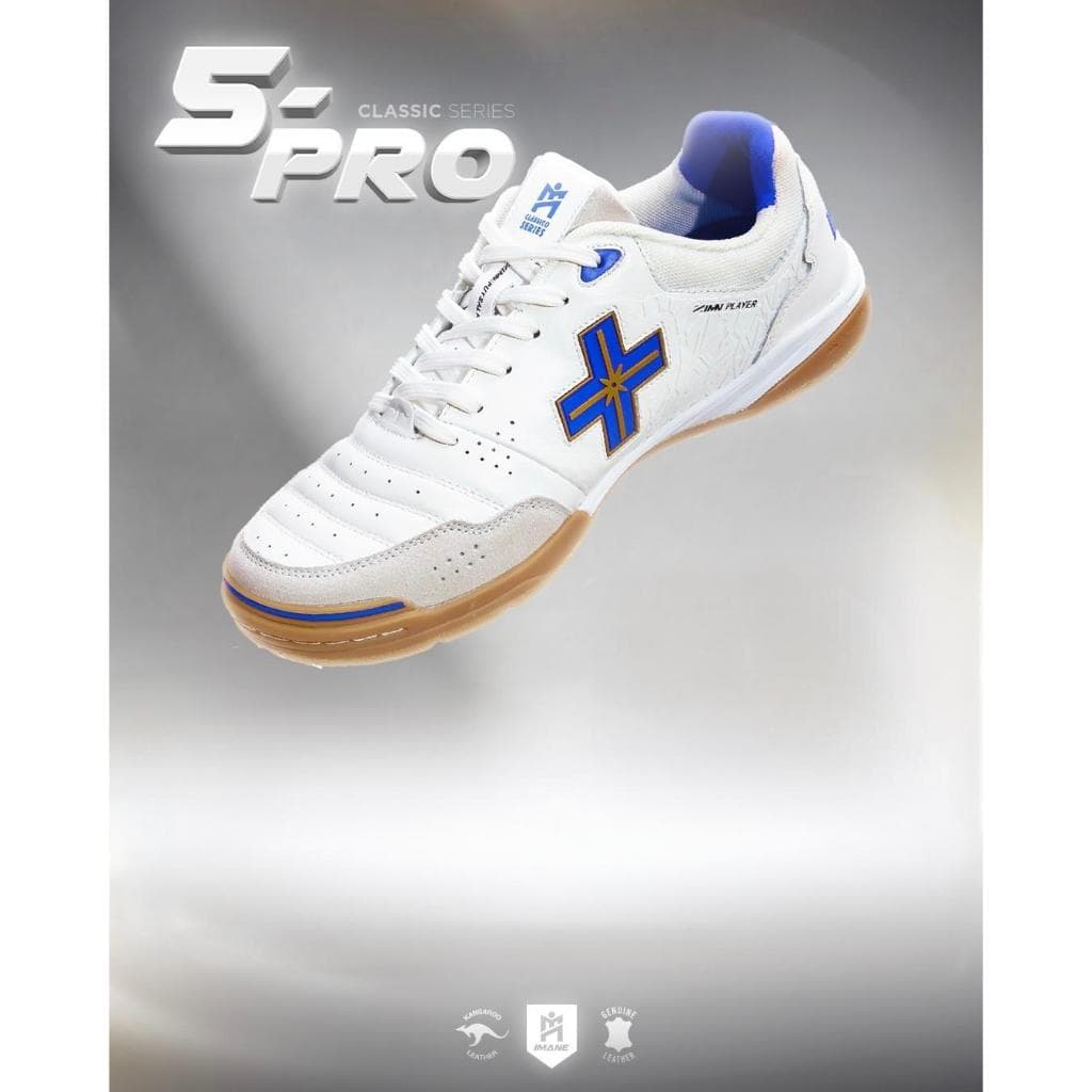 รองเท้าฟุตซอล IMANE FUTSAL 5PRO NAPPA IMF1 002] รองเท้าหนังแท้ บาลานซ์น้ำหนักได้ดี IMANE x Mini Mall รูปที่ 7