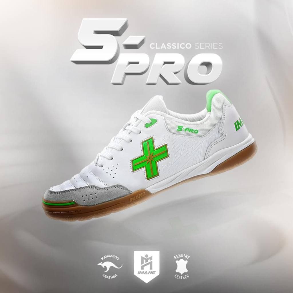 รองเท้าฟุตซอล IMANE FUTSAL 5PRO NAPPA IMF1 002] รองเท้าหนังแท้ บาลานซ์น้ำหนักได้ดี IMANE x Mini Mall รูปที่ 4