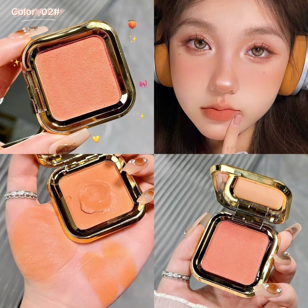 MGL บลัชออนเนื้อฉ่ำวาว เม็ดสีแน่น เนื้อแมท เนื้อชิมเมอร์ เนียนละเอียด สีชัด ติดทน กันน้ำ ขนาด 4.8 กรัม รูปที่ 4