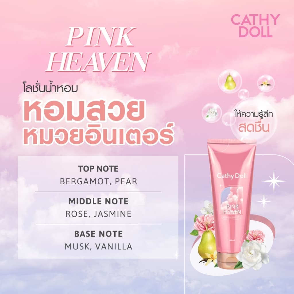 New Series Cathy Doll Perfume Lotion 150ml เคที่ดอลล์ เพอร์ฟูม บอดี้ โลชั่น 150มล รูปที่ 8