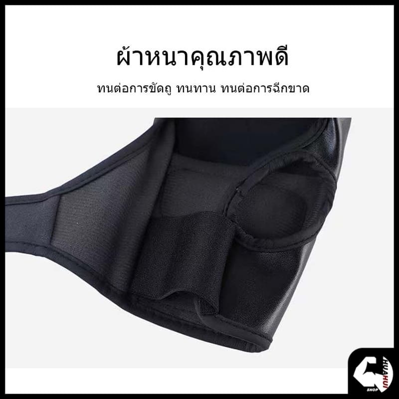 นวมต่อยมวย ถุงมือครึ่งนิ้ว ถุงมือ MMA แบบครึ่งนิ้ว UFC ซ้อม สีดำ/แดง นวมชกมวย รูปที่ 6