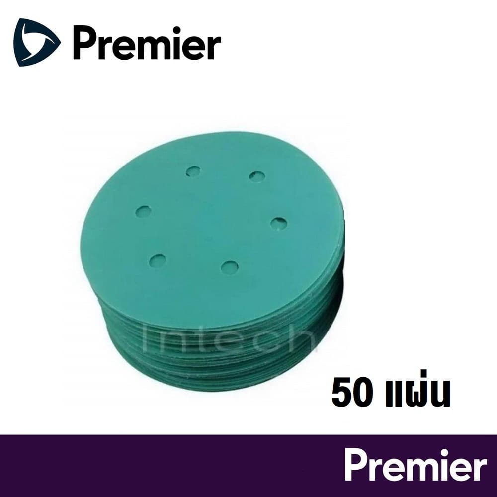เบอร์ 800 1000 1200 1500 2000 กระดาษทรายกลม 6" 6รู Hook Velcro Grit Wet/Dry Sanding Discs รูปที่ 1