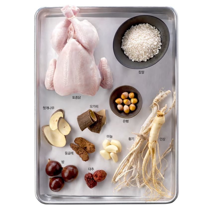 ไก่ตุ๋นโสมเกาหลี เครื่องโสมพร้อมปรุง 1ชุด 70g ซัมกเยทัง 삼계탕 Samgyetang รูปที่ 6