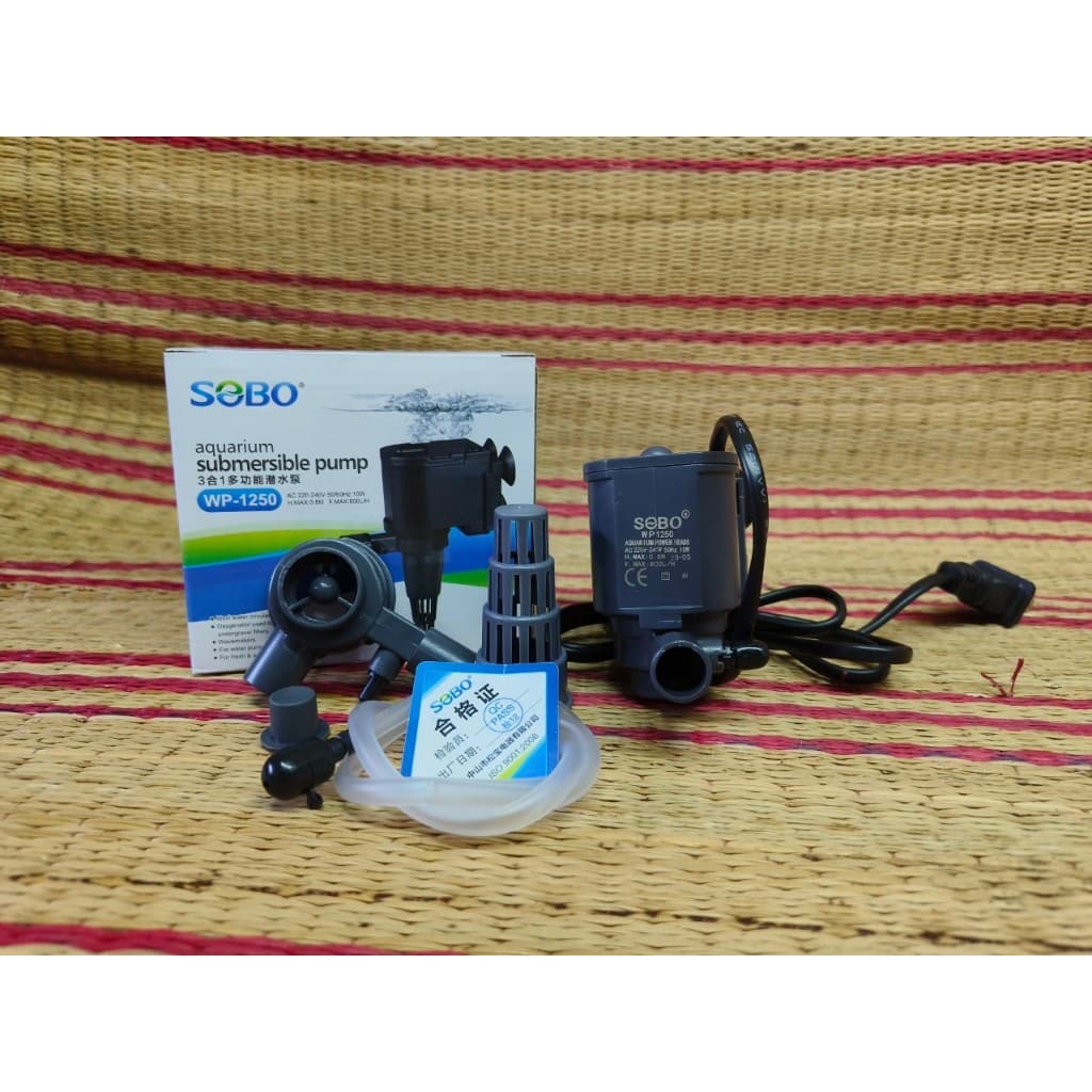 ปั๊มตู้ปลา น้ำพุ น้ำตก พญานาค SOBO WP1050 / WP1150 / WP1250 / WP1650 / WP2550 / WP3550 / WP4550 ปั๊มน้ำคุณภาพ รูปที่ 4