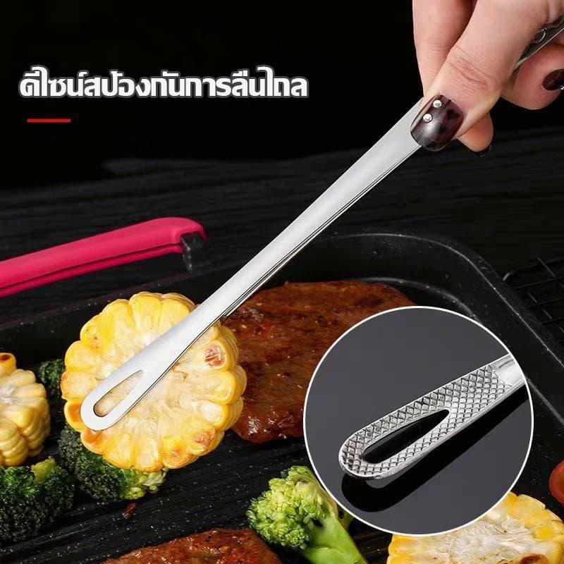 คีบอาหาร สปาเก็ตตี้ สแตนเลส304 มีขนาดS/M/L 3 ไซส์ รูปที่ 8