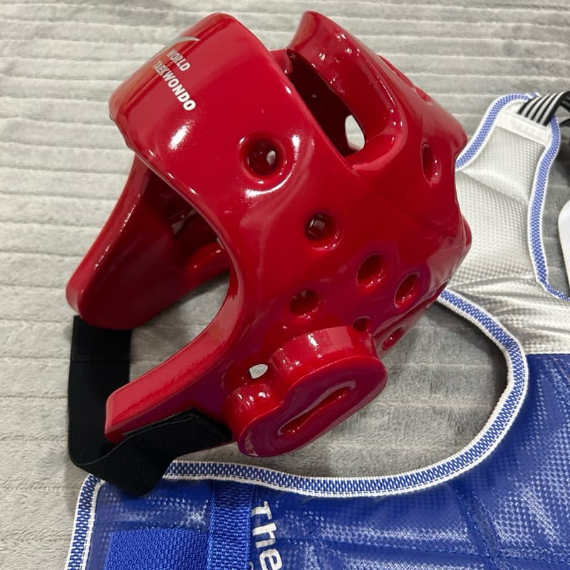 หมวกเทควันโด WORLD TAEKWONDO หมวก เฮดการ์ด Head Guard อุปกรณ์ป้องกันศีรษะ คาราเต้ เทควันโด หมวกWTF รูปที่ 6
