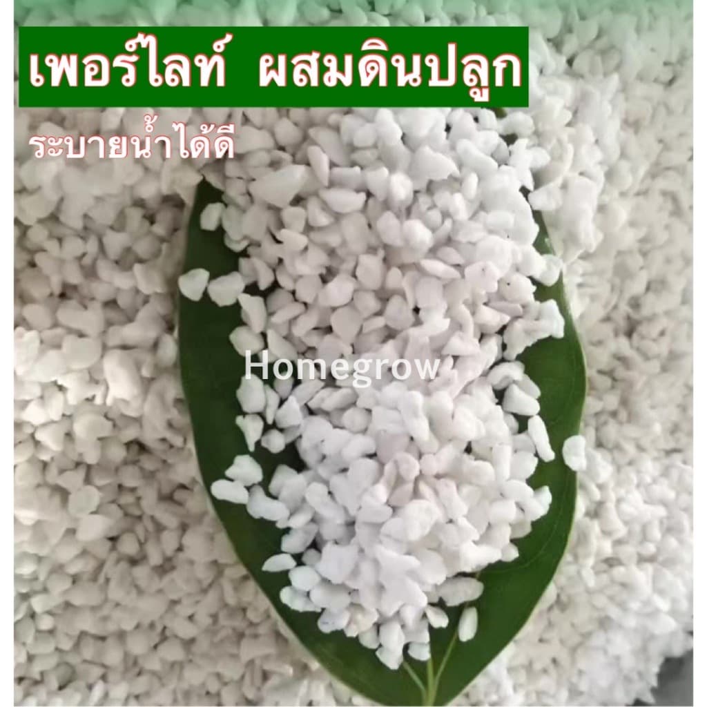 วัสดุเพาะปลูก เพอร์ไลท์ เวอร์มิคูไลท์ บรรจุในถุงซิป 1 ลิตร รูปที่ 2