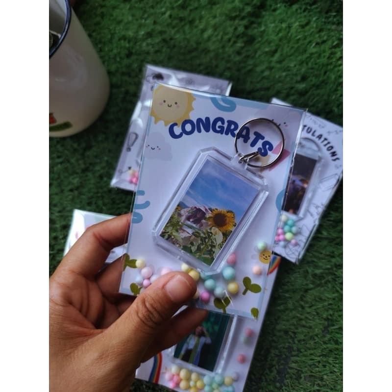พวงกุญแจใส่รูปพร้อมการ์ด รูปตัวเอง รูปศิลปิน รับทำ give away รูปที่ 2