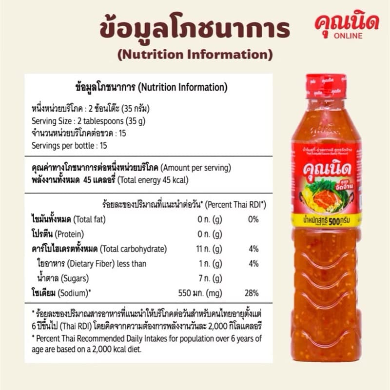 คุณนิด น้ำจิ้มสุกี้-ย่างเกาหลี สูตรจัดจ้าน,สูตรดั้งเดิม 500g-250g รูปที่ 3