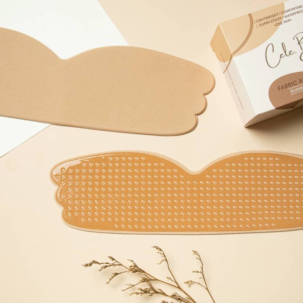 Cele.b บราแผ่นจัดทรง Single Bra pad บราอกชิด บราสาวอวบ PLUS SIZE กาวแน่น ติดทน รูปที่ 6