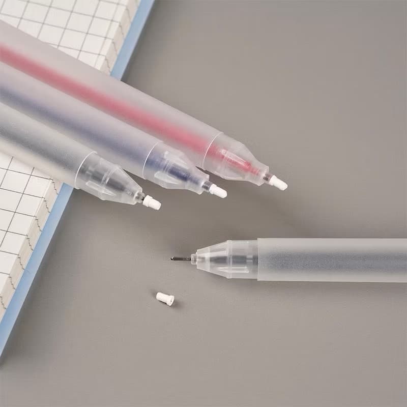 ปากกาเจล ปลอกขุ่น หมึกเยอะ ขนาด 0.5 mm เขียนลื่น หมึกเยอะ ปากกาเจล เครื่องเขียน ปากกาสี ปากกา รูปที่ 4